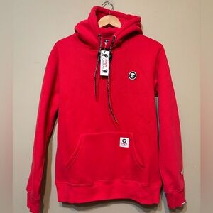 AAPE APUNVS BY A BATHING APE NWT Authentic Red Hoodie, Streetwear